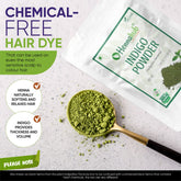 مسحوق نيلي طبيعي لتلوين الشعر عبوة 1 كجم